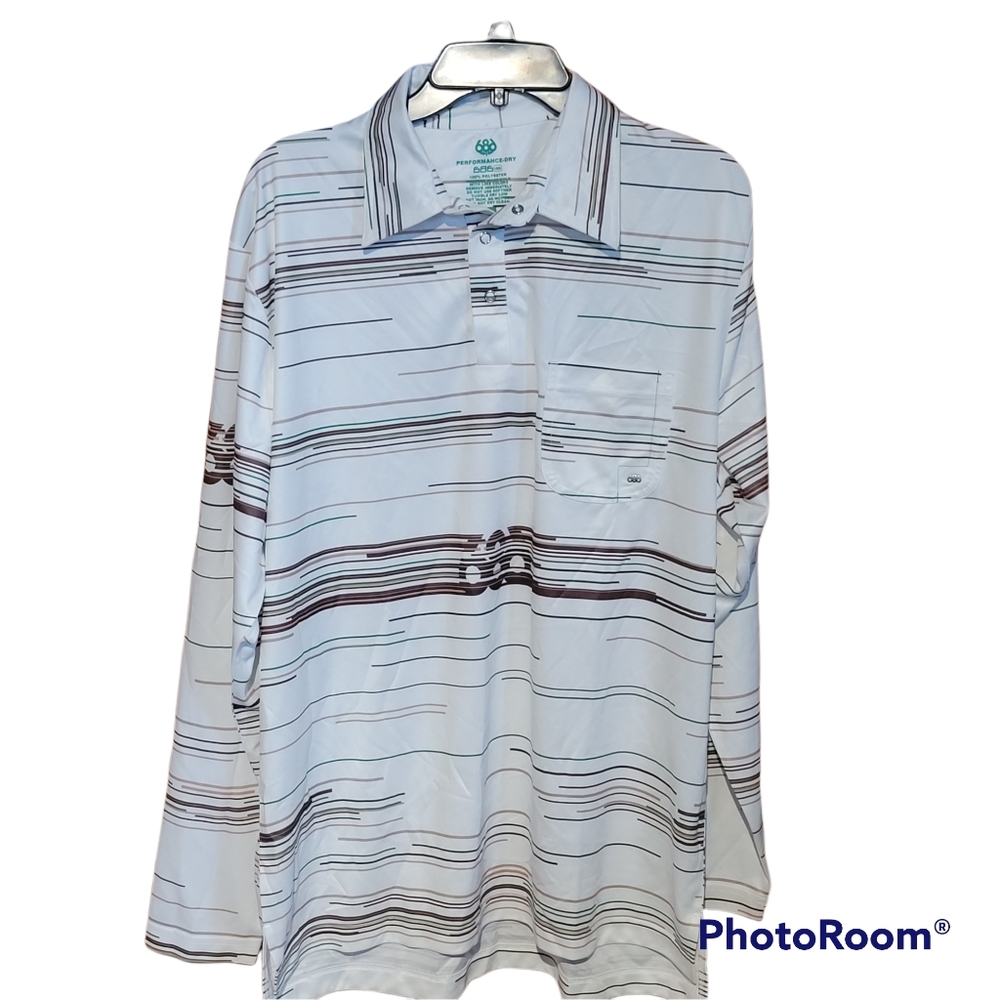 Mens 686 Golf Shirt Sz Large Long sleeves